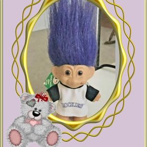 1991 - 3” Troll Wearing Colorado Rockies Jersey